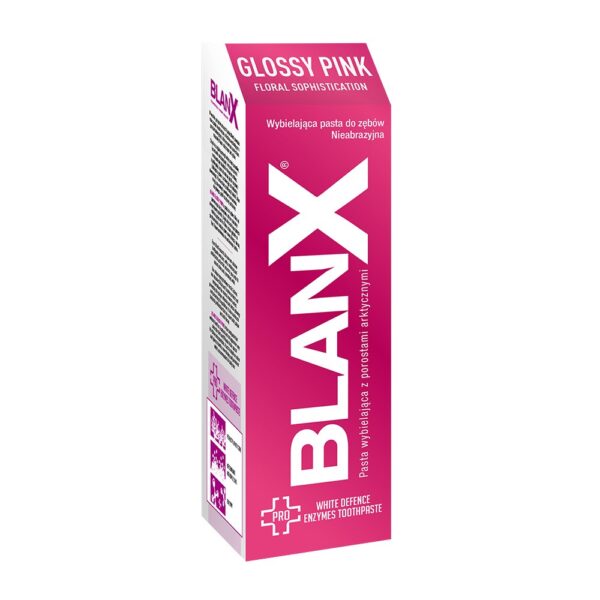 BlanX PRO Glossy Pink valgendav hambapasta ensüümidega