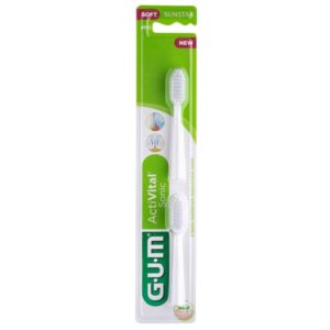 GUM ActVital Sonic elektrilise hambaharja vahetatav otsik (valge)