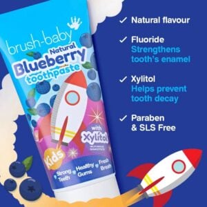Brush-Baby зубная паста с черничным вкусом и фтором 3–6 лет 50 мл