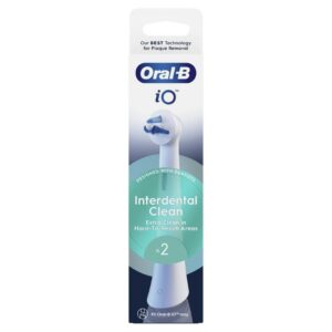 Oral-B iO Interdental Clean White replacement brush heads 2pcs