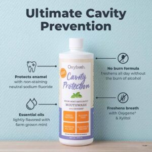 Oxyfresh Cavity Protection fluoriidiga kaariesevastane suuvesi 473 ml