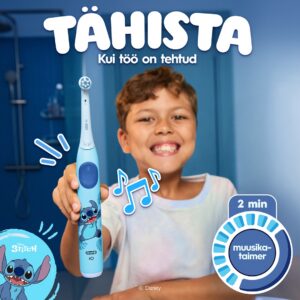 Oral-B iO Kids Stitch electric toothbrush with travel case