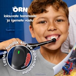 Oral-B iO Kids Spiderman electric toothbrush with travel case